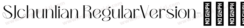 SJchunlian RegularVersion字体转换